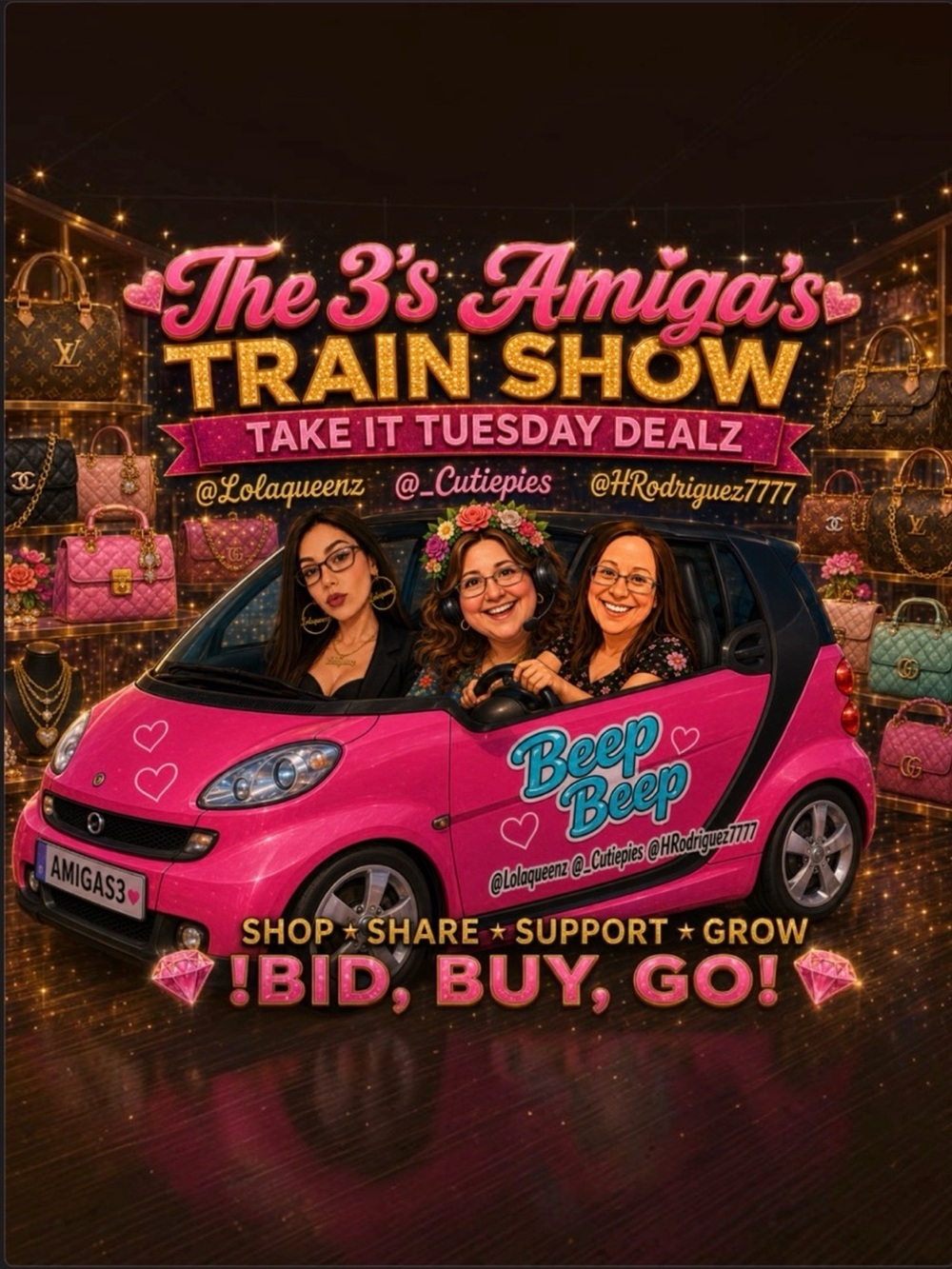 The 3 Amigas Train Share Show - Picture 1 of 1